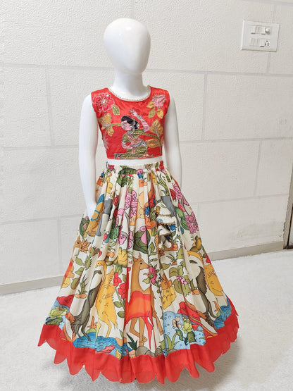 Beautiful Designer Summer Special Multi Colour Kids Lehenga Choli