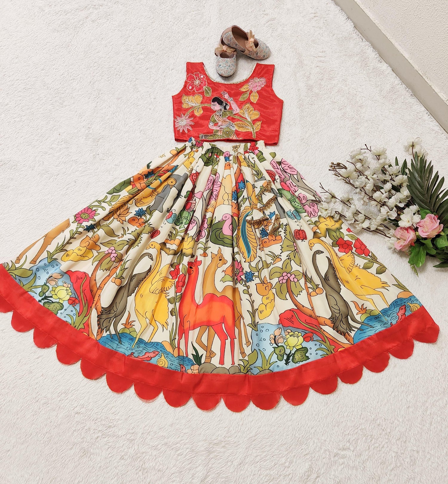 Beautiful Designer Summer Special Multi Colour Kids Lehenga Choli