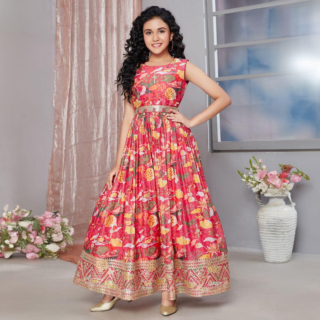 Beautiful Designer Summer Special Pure Georgette Kid&