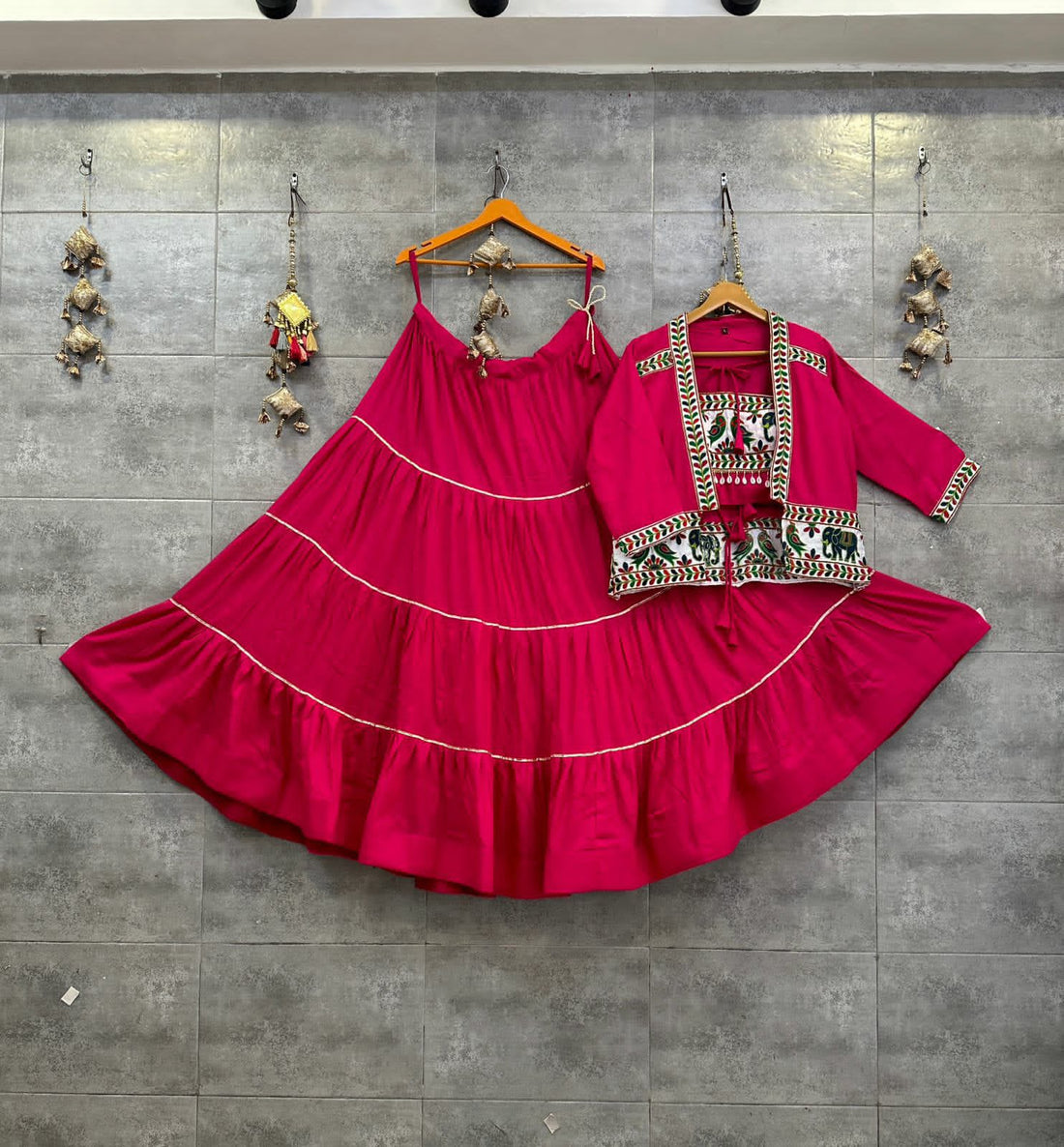 Beautiful Designer Navratri Special Chaniya Choli With Koti Concept