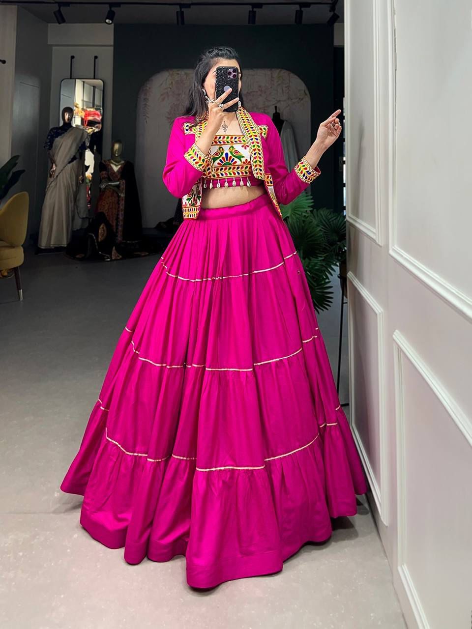 Navratri Cotton Lehenga Choli