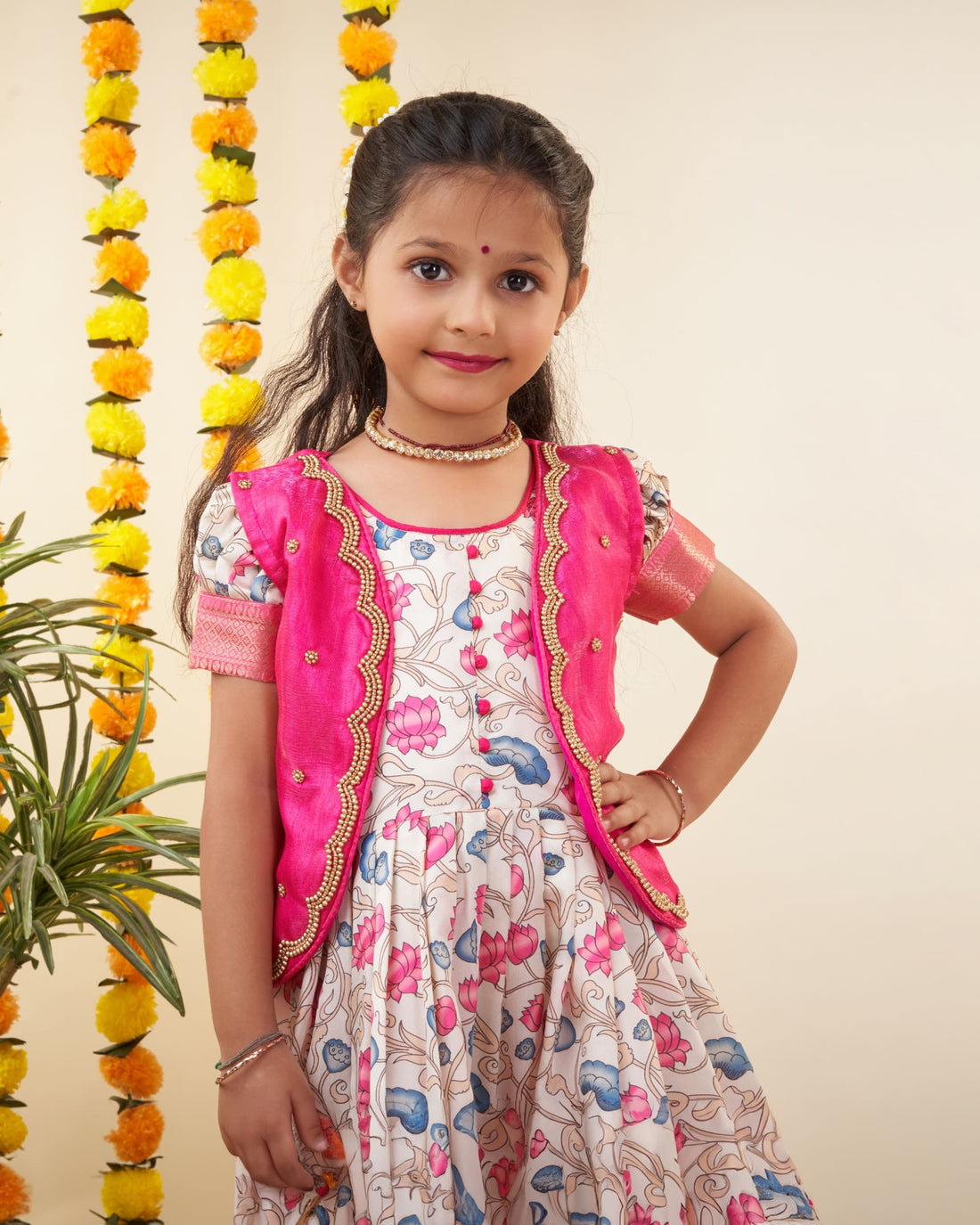 Beautiful Designer Summer Special Multi Colour Kids Lehenga Choli with Koti