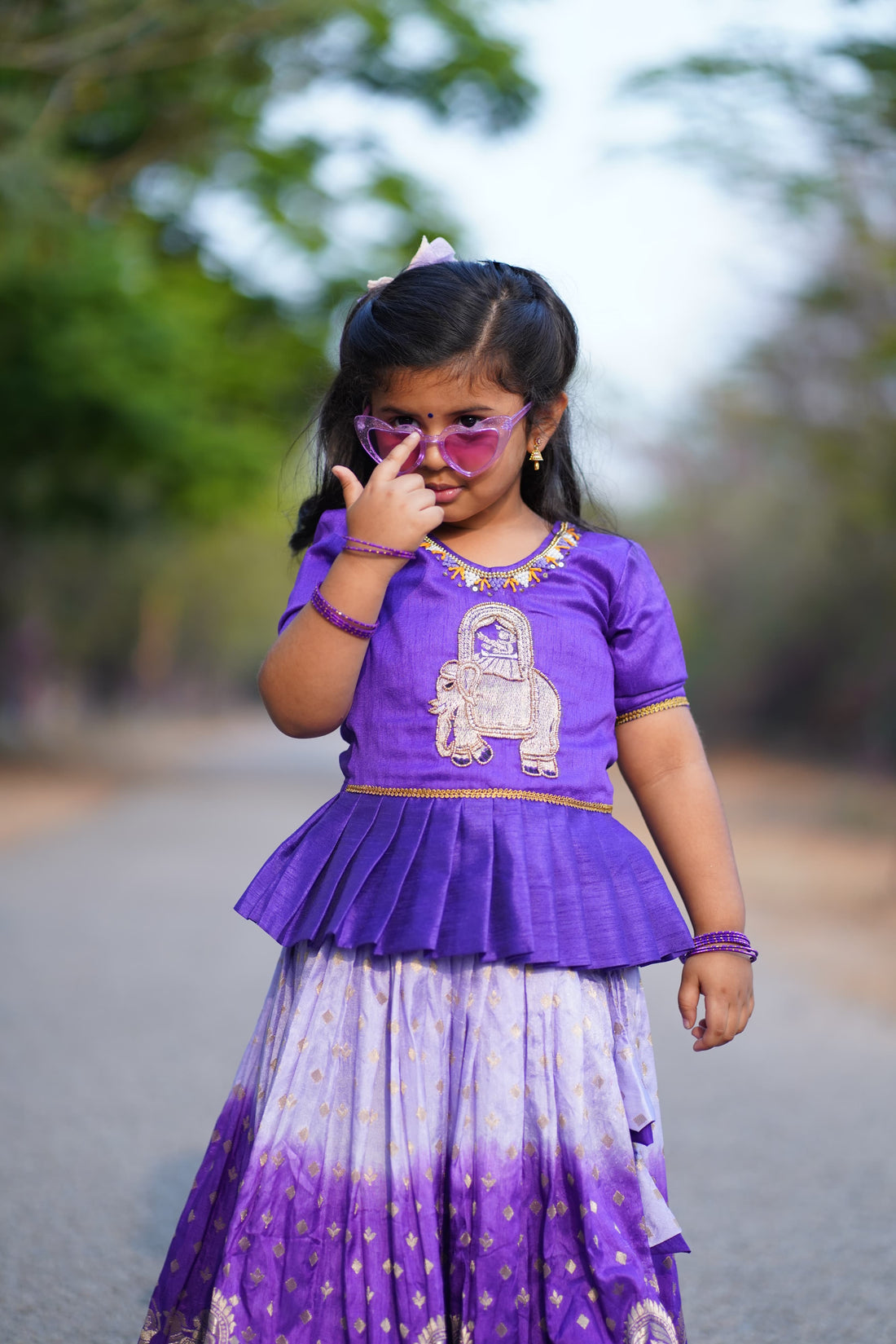 Beautiful Designer Festival Special Handloom Silk Kids Lehenga Choli