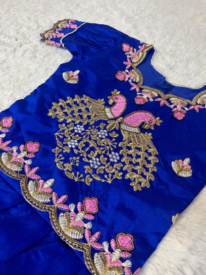 Beautiful Designer Festival Special Handloom Silk Kids Lehenga Choli