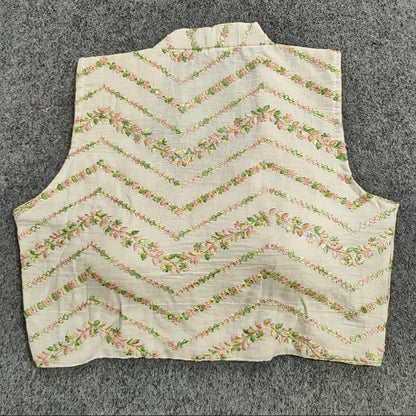 Beautiful Designer Readymade Pure Khadi with Sequence Work Blouse