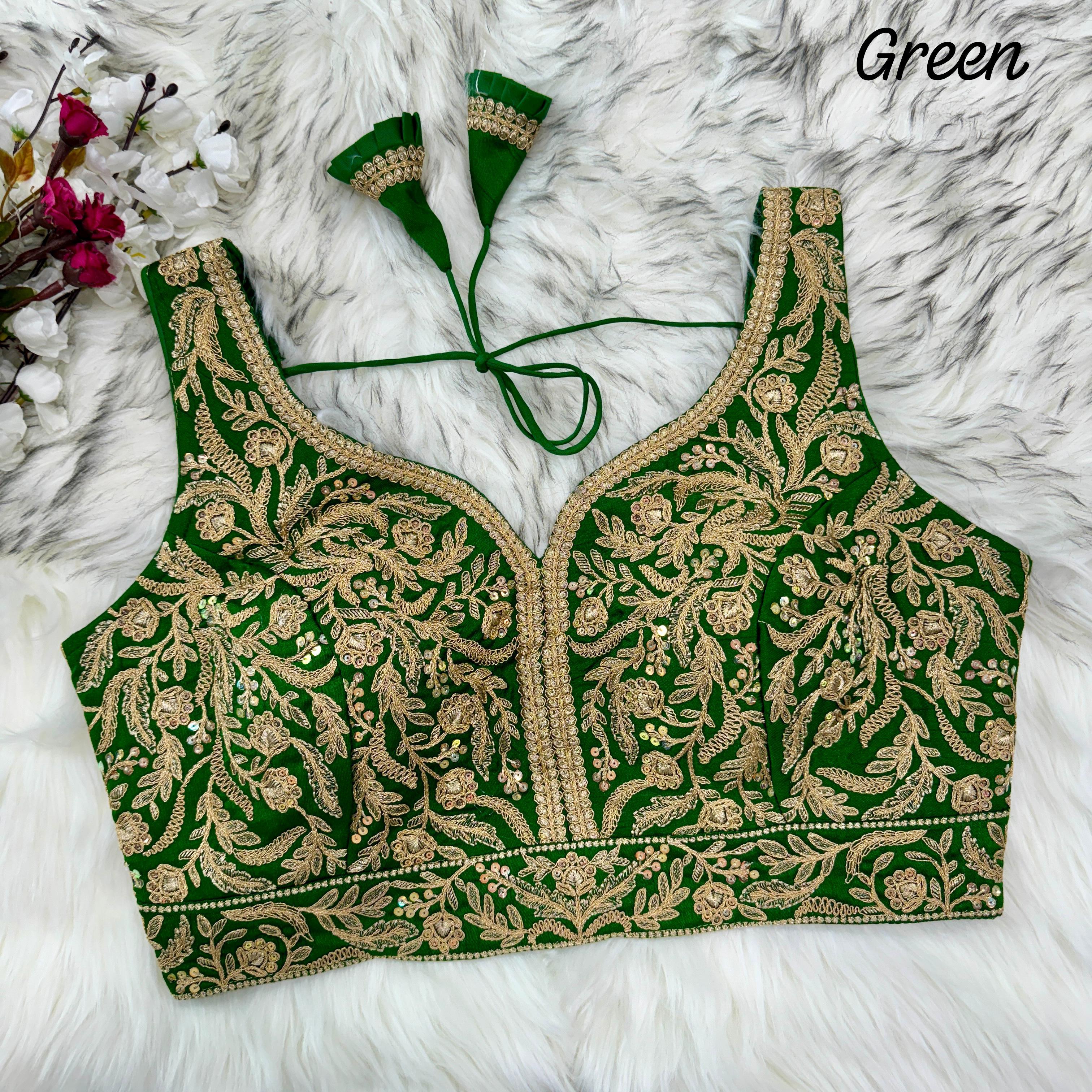 Beautiful Designer Readymade Barbie Wedding Blouse