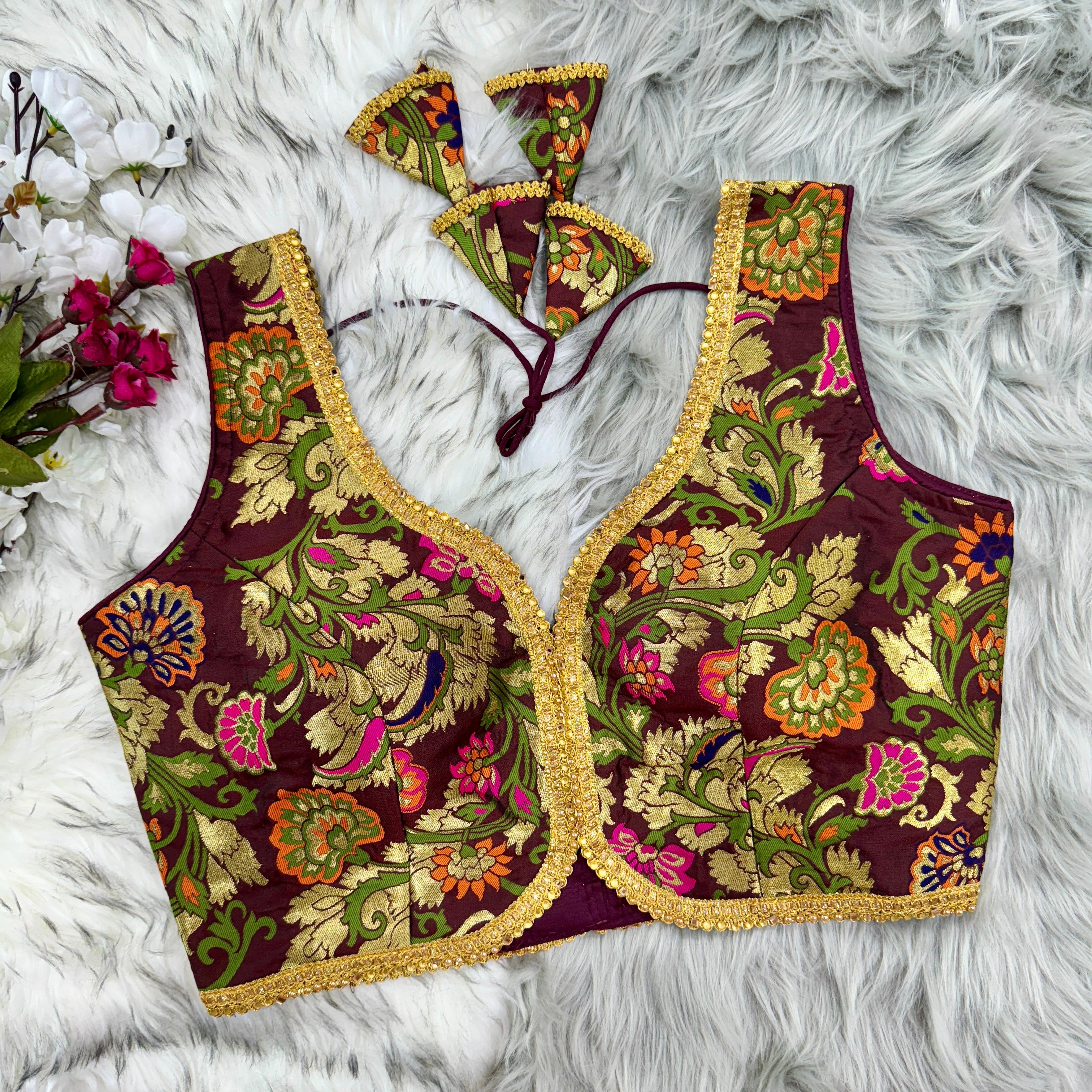 Beautiful Designer Readymade Bahubali Sequence Blouse