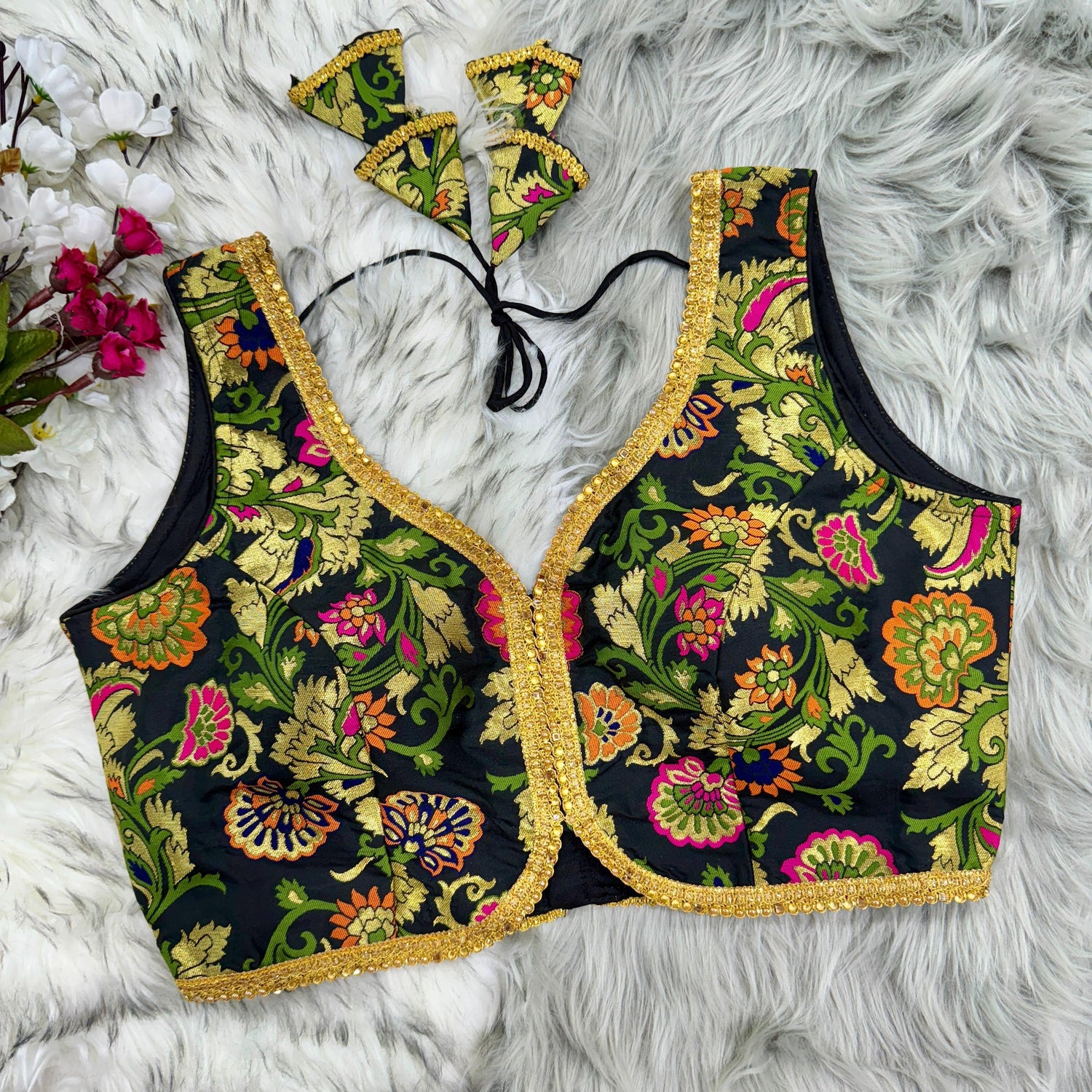 Beautiful Designer Readymade Bahubali Sequence Blouse