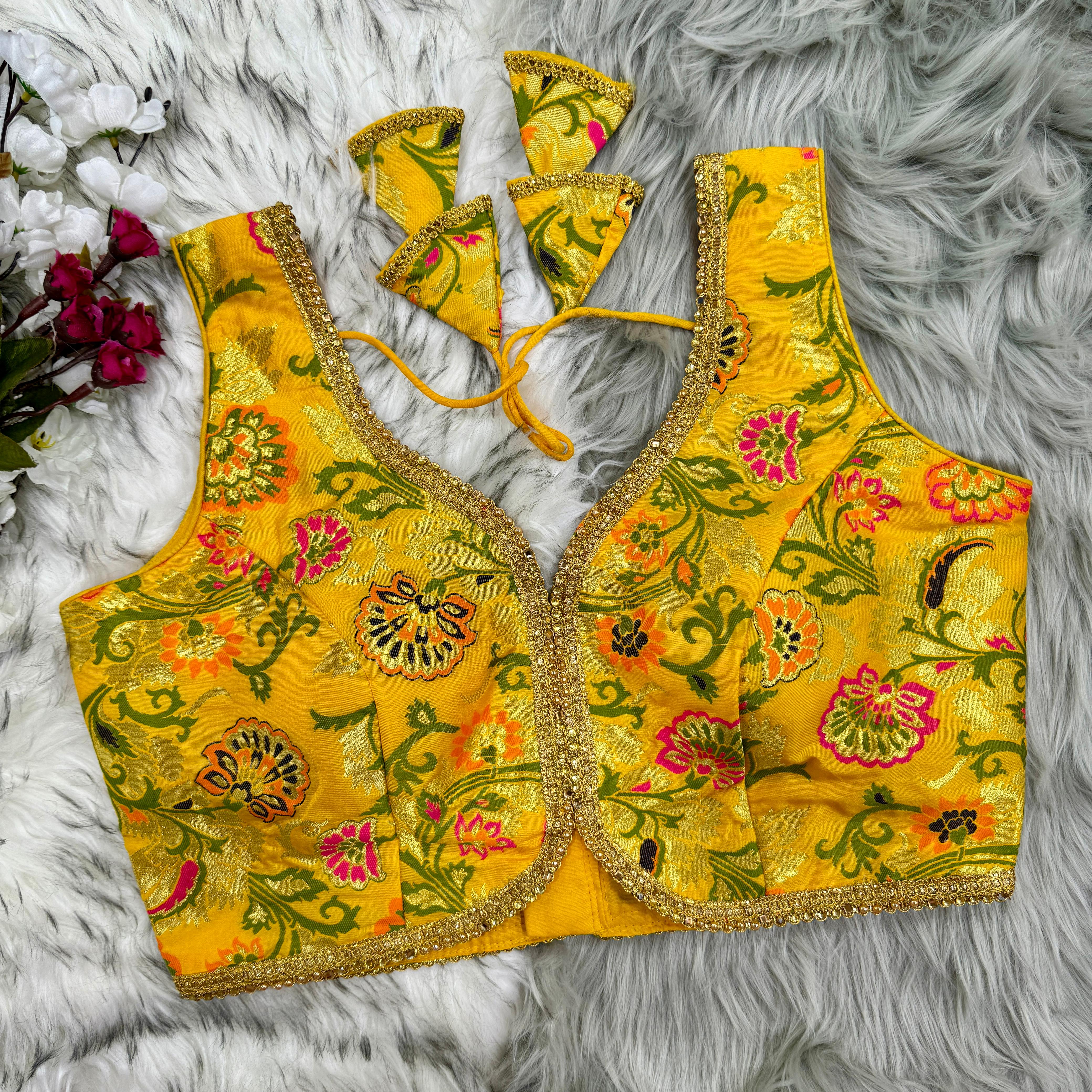 Beautiful Designer Readymade Bahubali Sequence Blouse