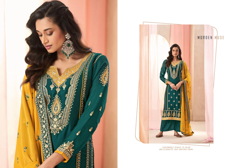 Beautiful Designer Occasion Wear Latest Plazzo Style Suit