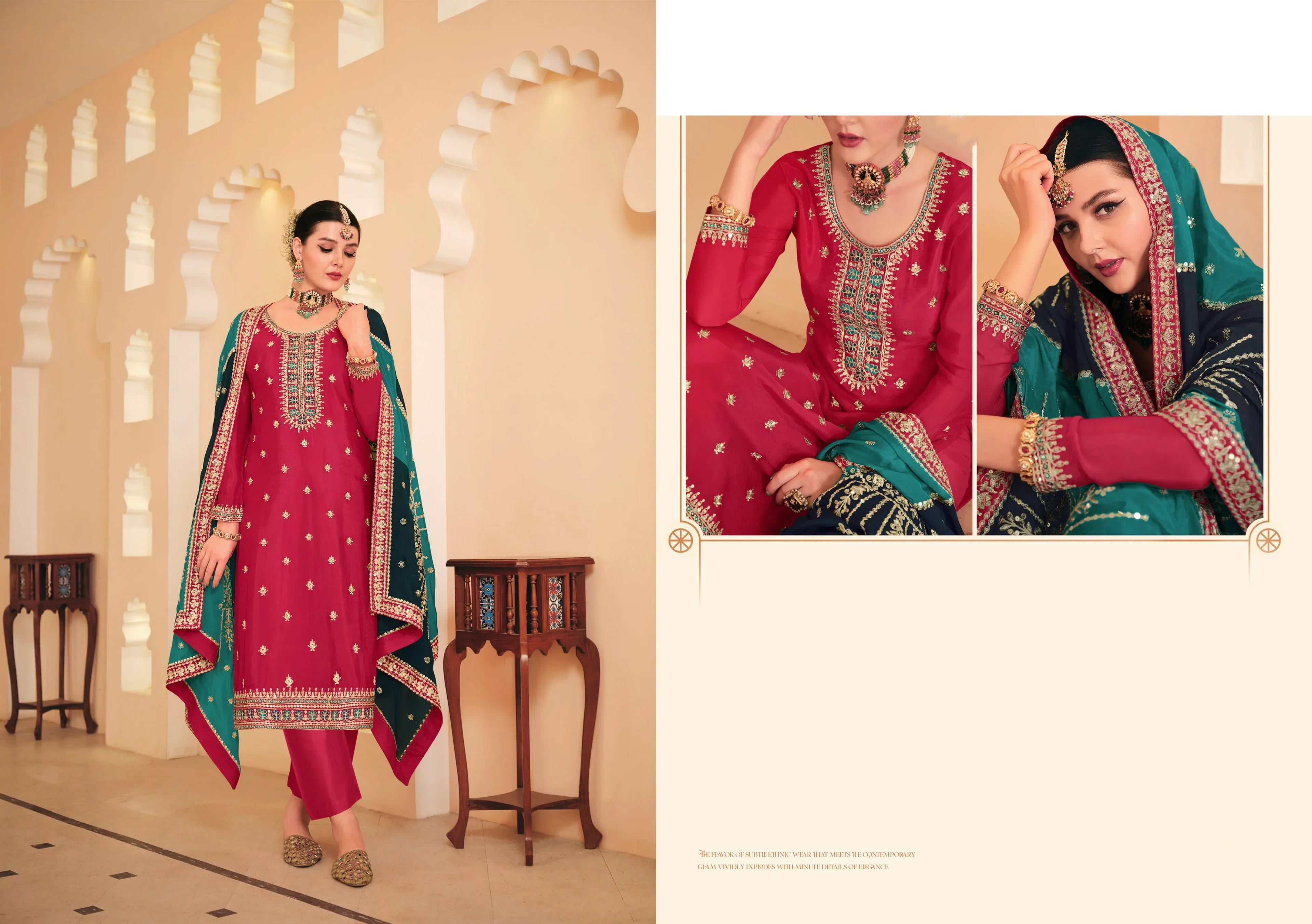 Beautiful Designer Occasion Wear Premium Embroidery Work Salwar Suit