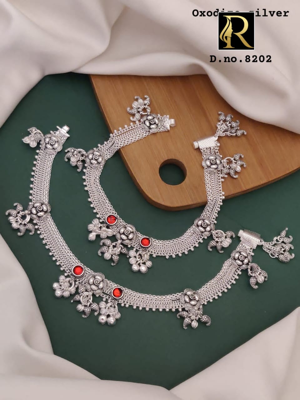 Beautiful Designer Superhit Silver Oxidised Most Superhit Payal Set