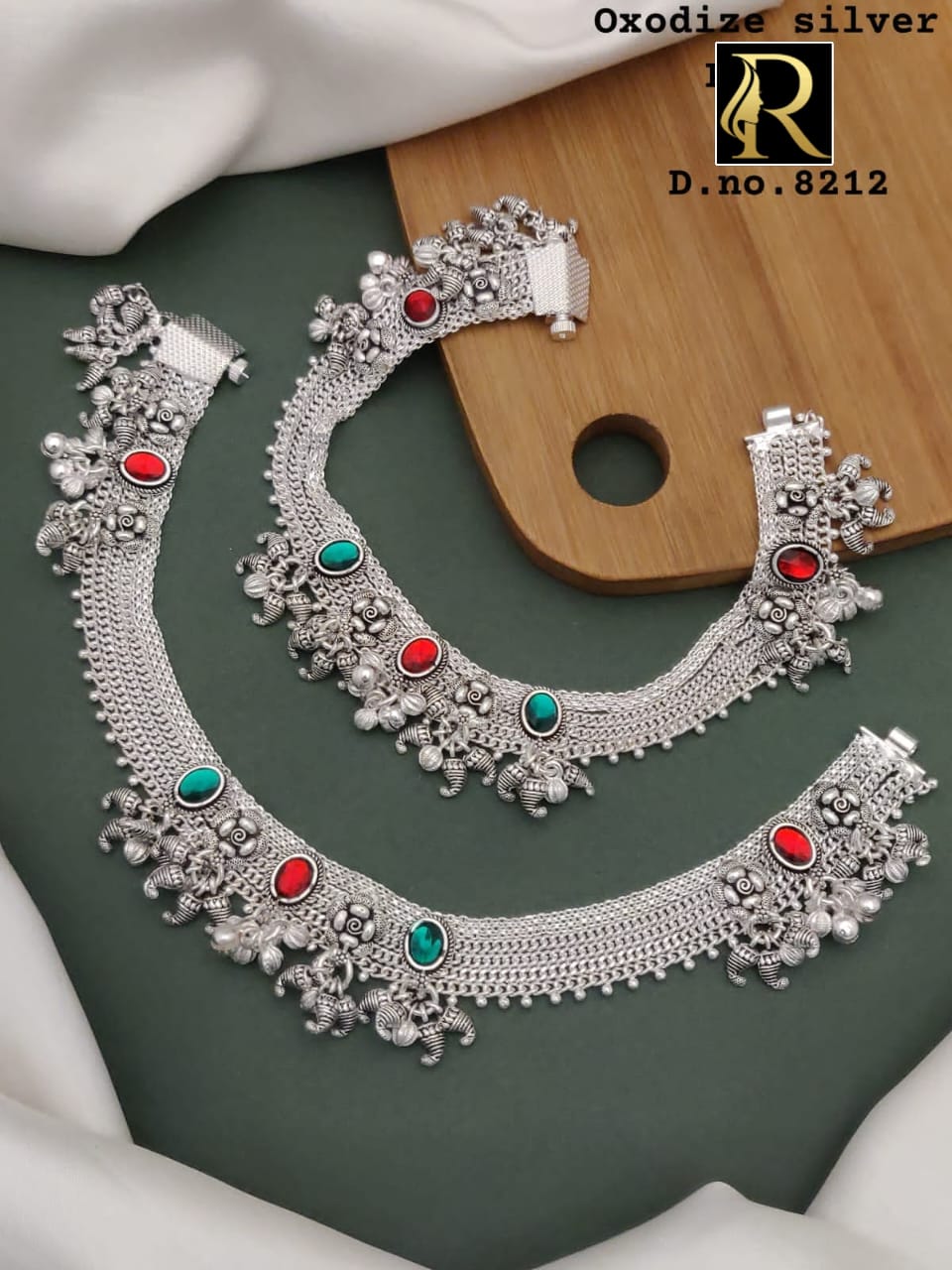 Beautiful Designer Superhit Silver Oxidised Most Superhit Payal Set