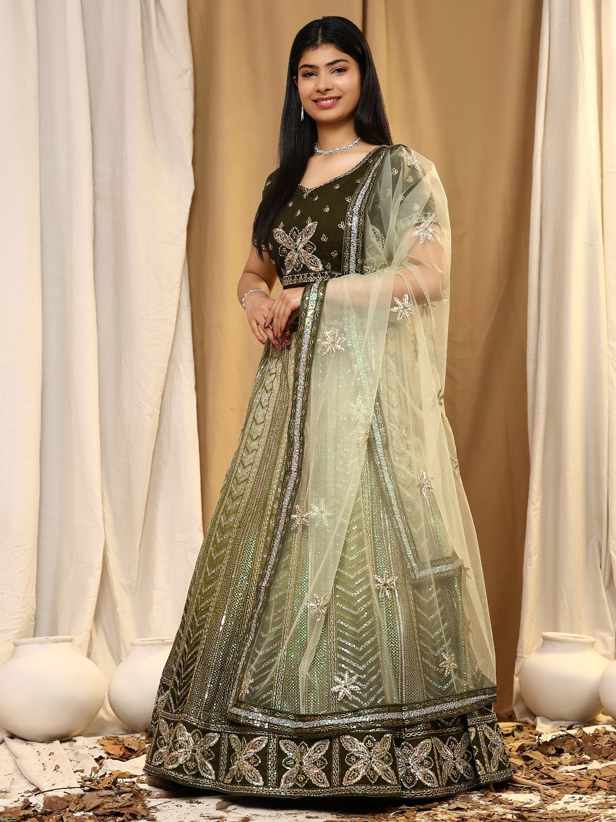 Beautiful Designer Wedding Readymade Crop Top Lehenga Choli