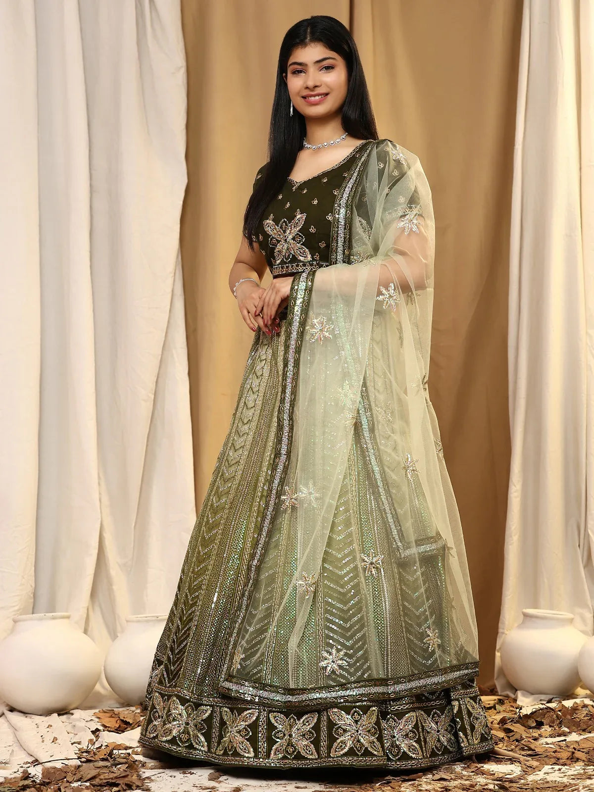 Beautiful Designer Wedding Readymade Crop Top Lehenga Choli