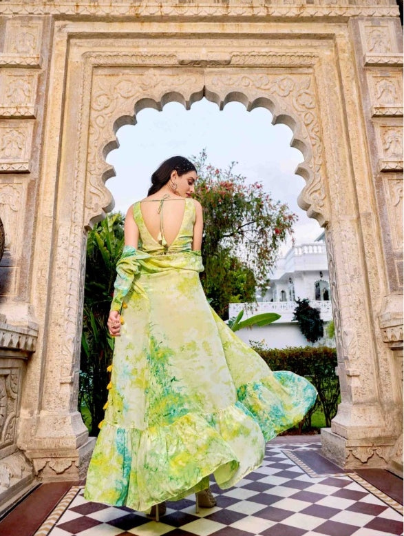 Beautiful Designer Occasion Wear Premium Co-ords Palazzo Salwar Suit