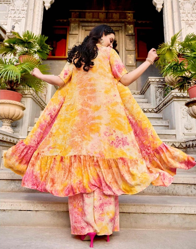 Beautiful Designer Occasion Wear Premium Co-ords Palazzo Salwar Suit
