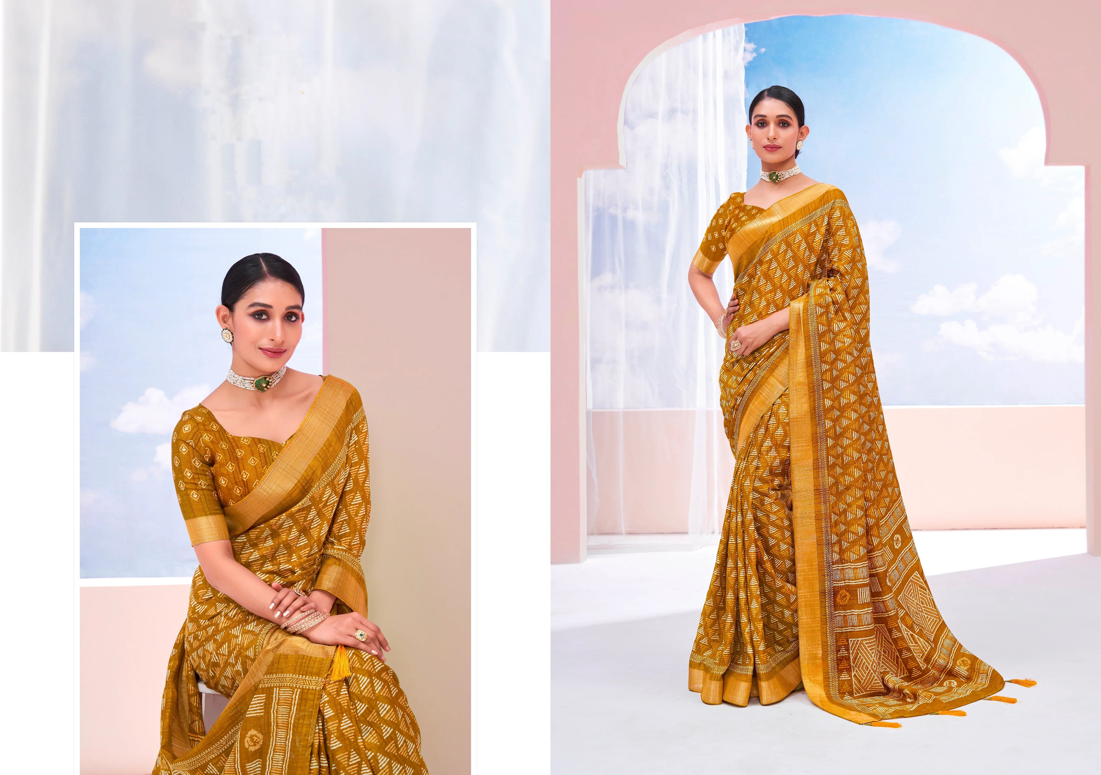 Beautiful Occasion Wear Pure Dola Silk Saree