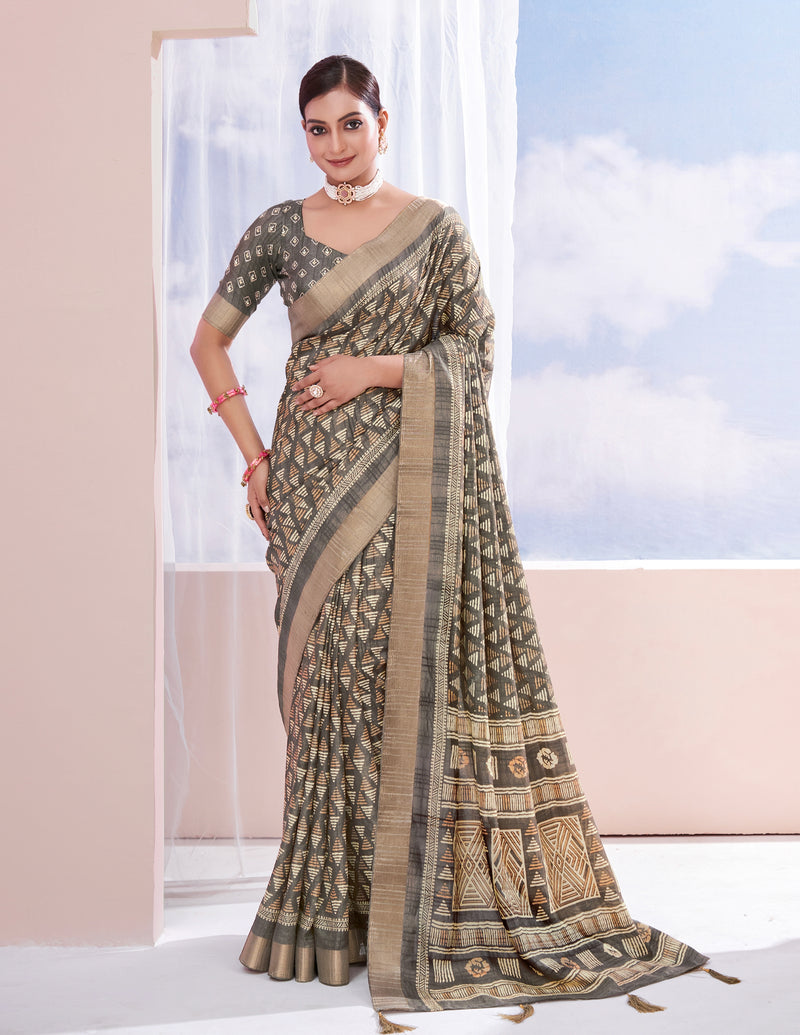 Beautiful Occasion Wear Pure Dola Silk Saree