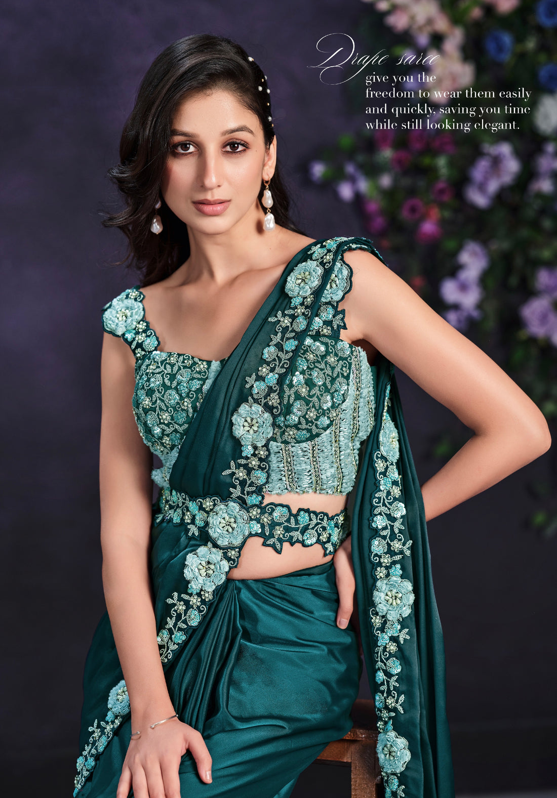 Beautiful Designer Occasion Wear Readymade Saree