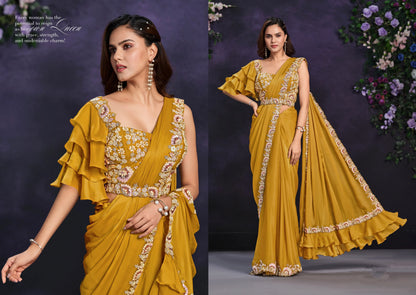 Beautiful Designer Occasion Wear Readymade Saree