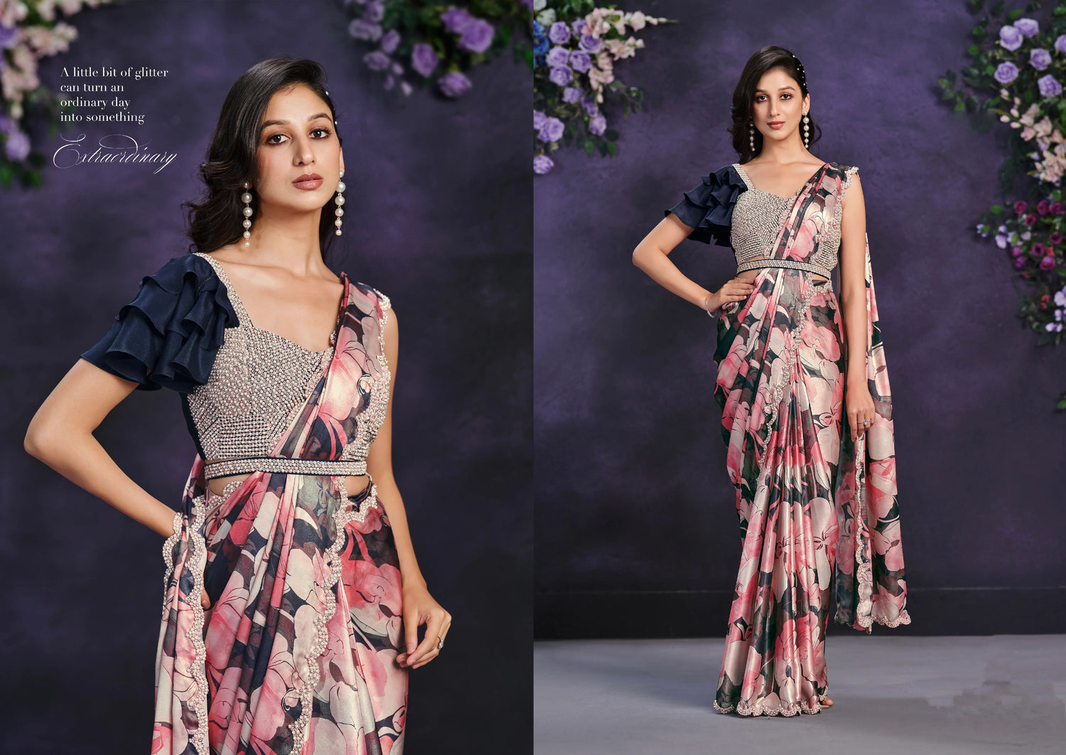 Beautiful Designer Occasion Wear Readymade Saree