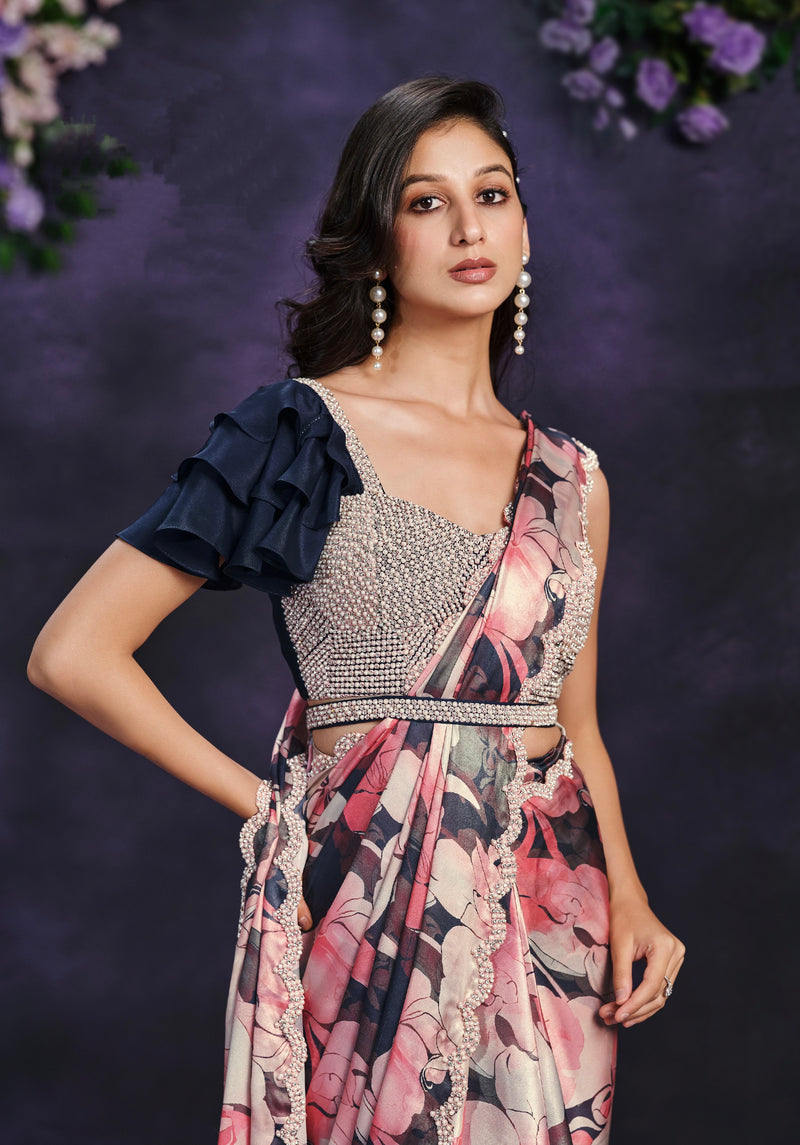 Beautiful Designer Occasion Wear Readymade Saree