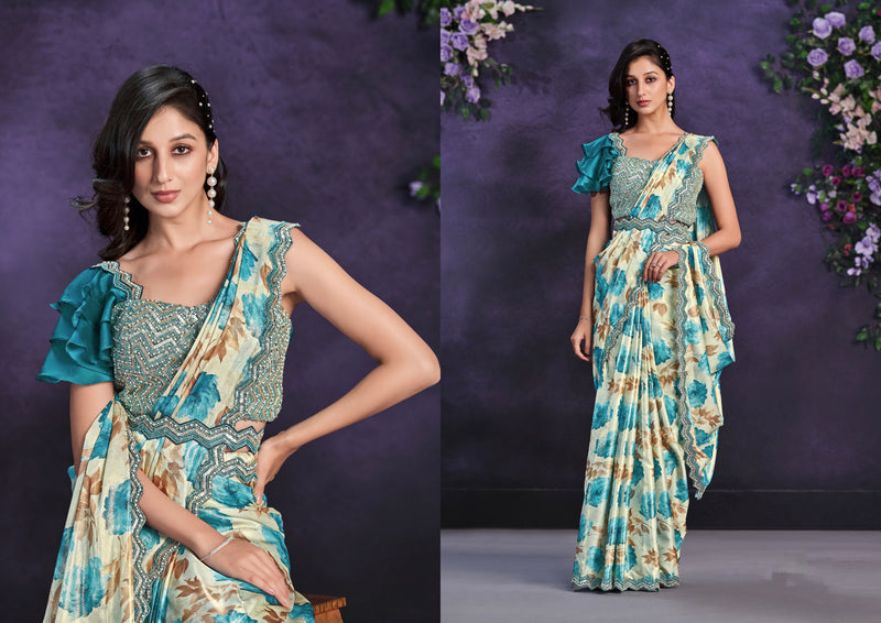 Beautiful Designer Occasion Wear Readymade Saree