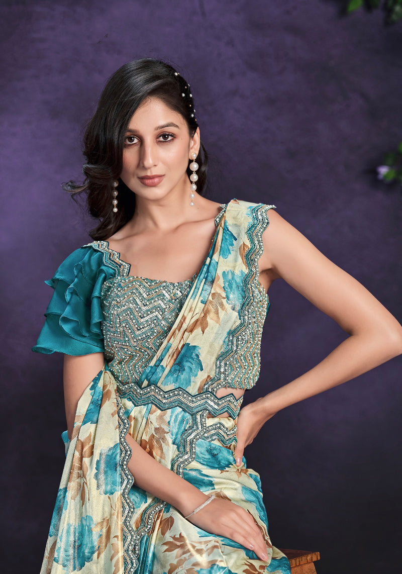 Beautiful Designer Occasion Wear Readymade Saree