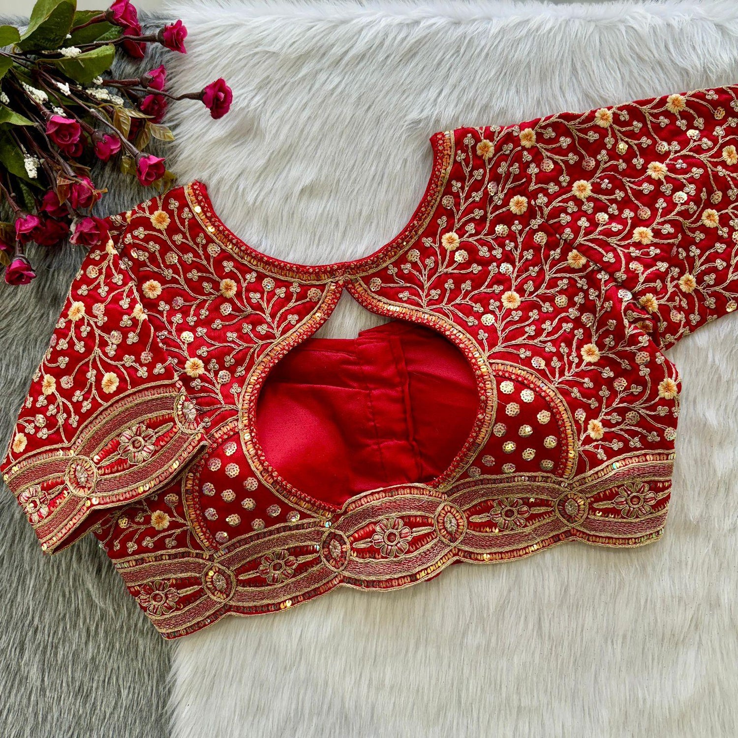 Beautiful Designer Readymade Wedding Blouse