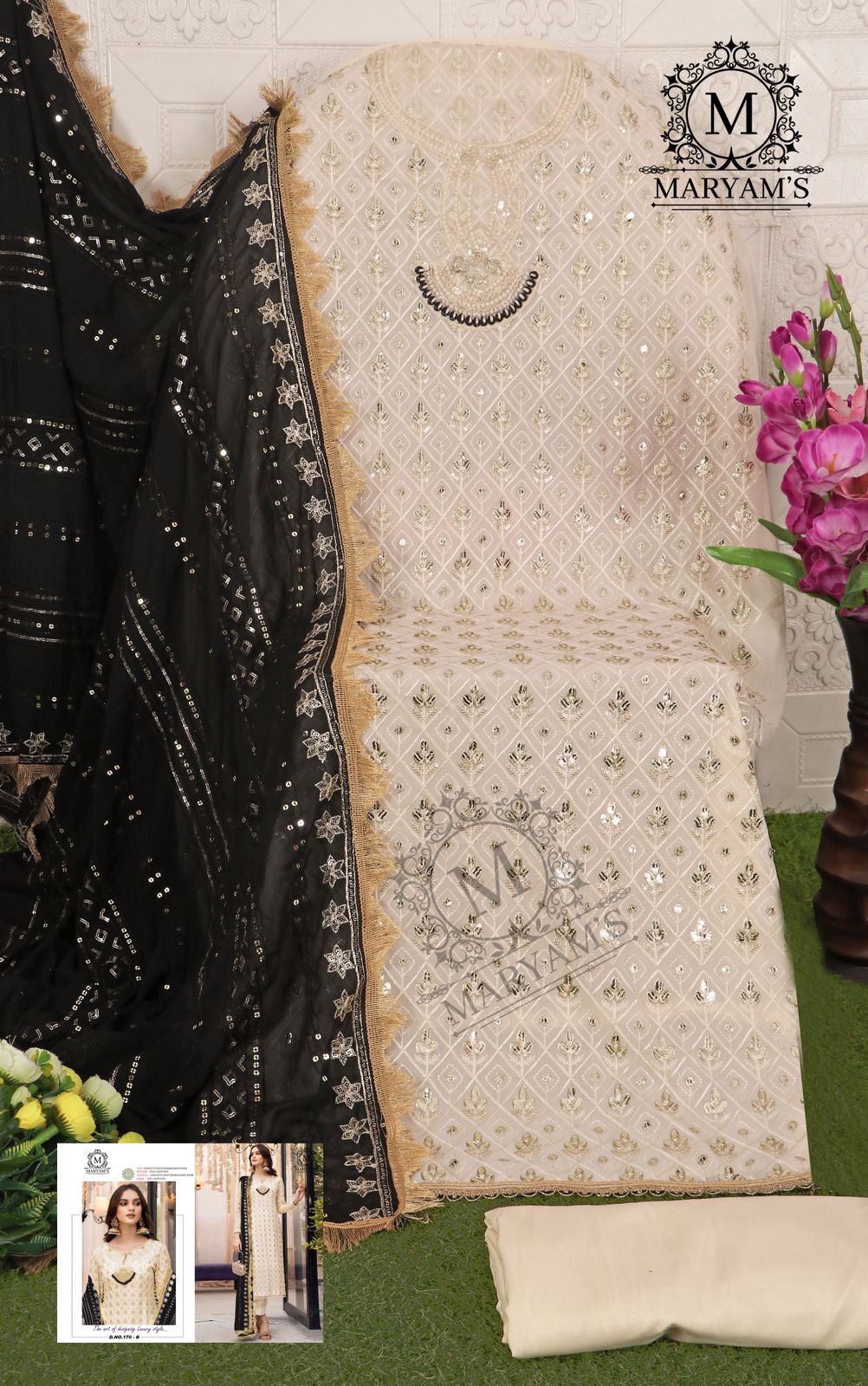 Beautiful Designer Party Wear Pakistani Maryam’s Salwar Suit