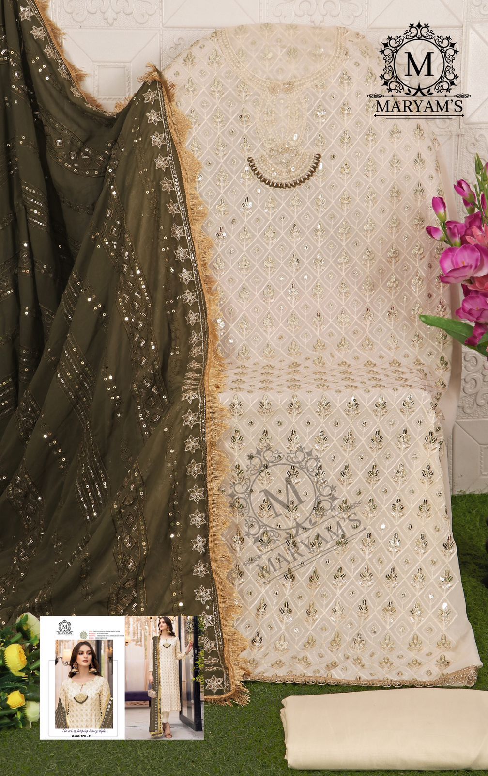 Beautiful Designer Party Wear Pakistani Maryam’s Salwar Suit