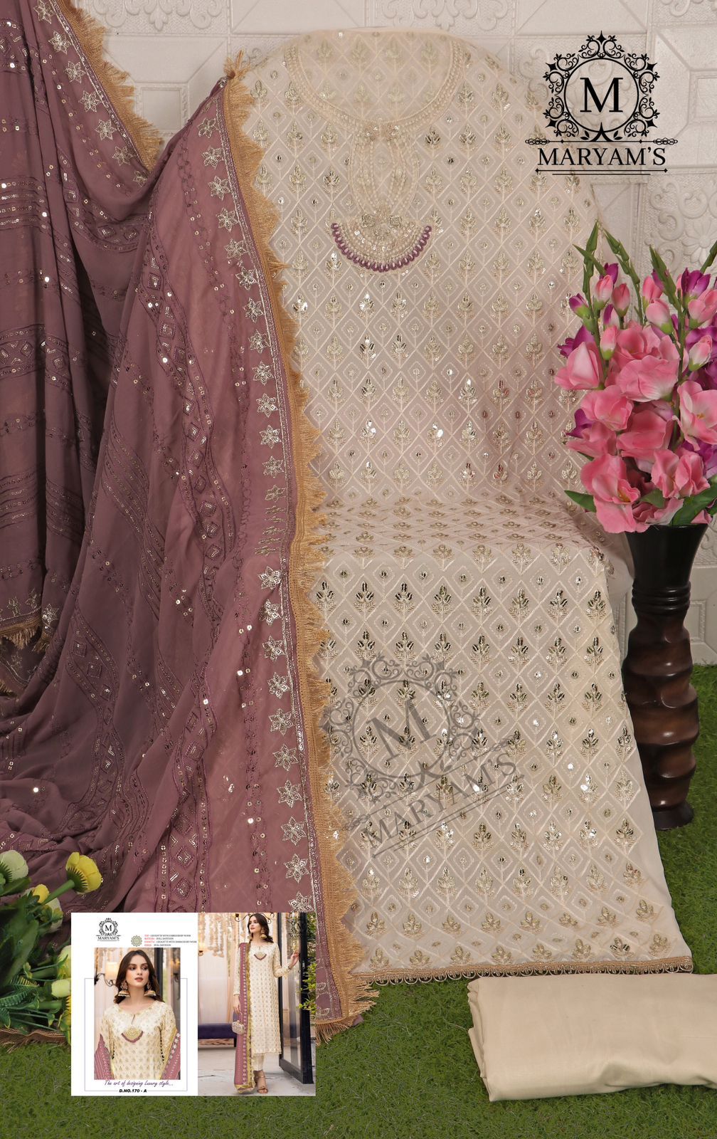 Beautiful Designer Party Wear Pakistani Maryam’s Salwar Suit