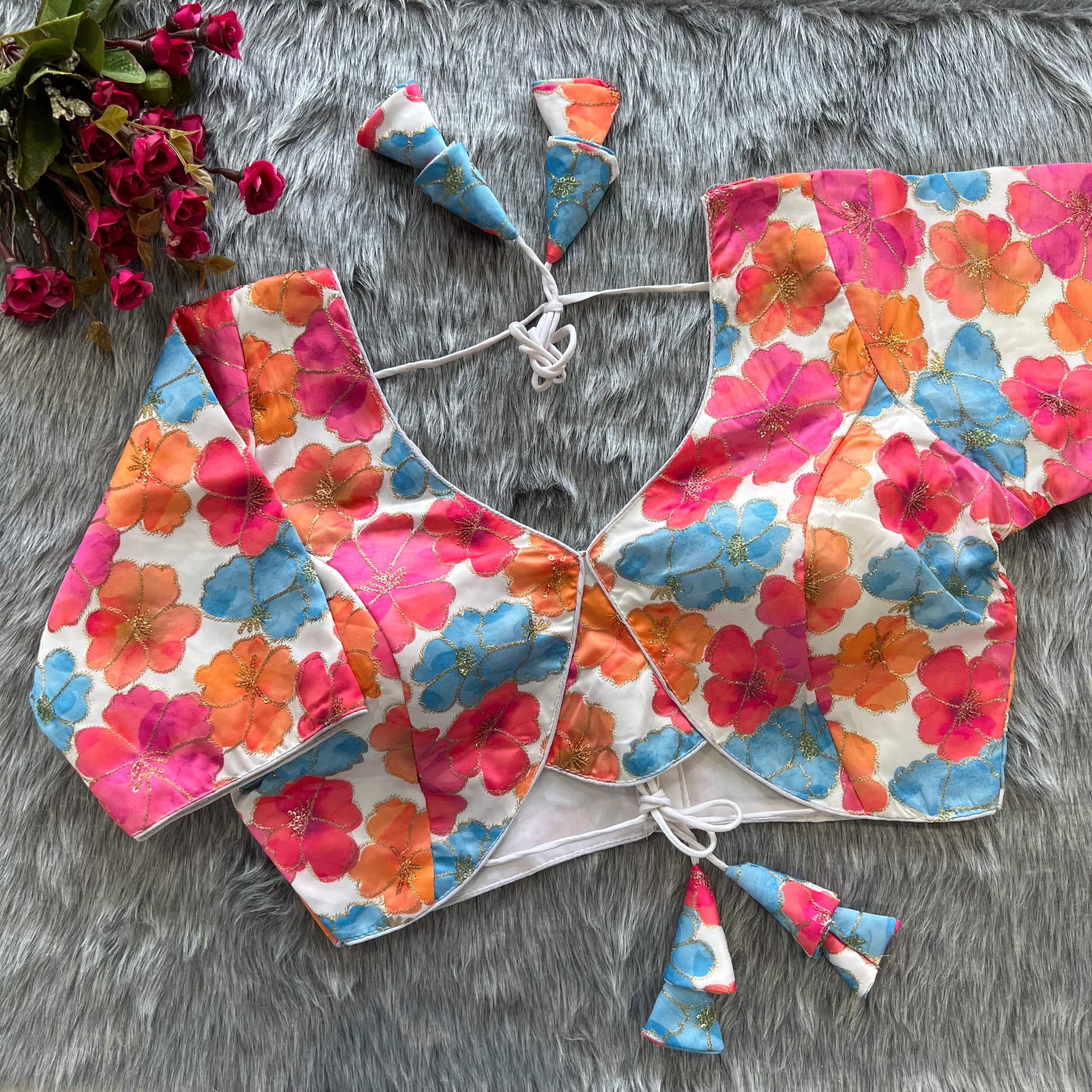 Beautiful Designer Readymade Long Sleeves Party Wear Blouse