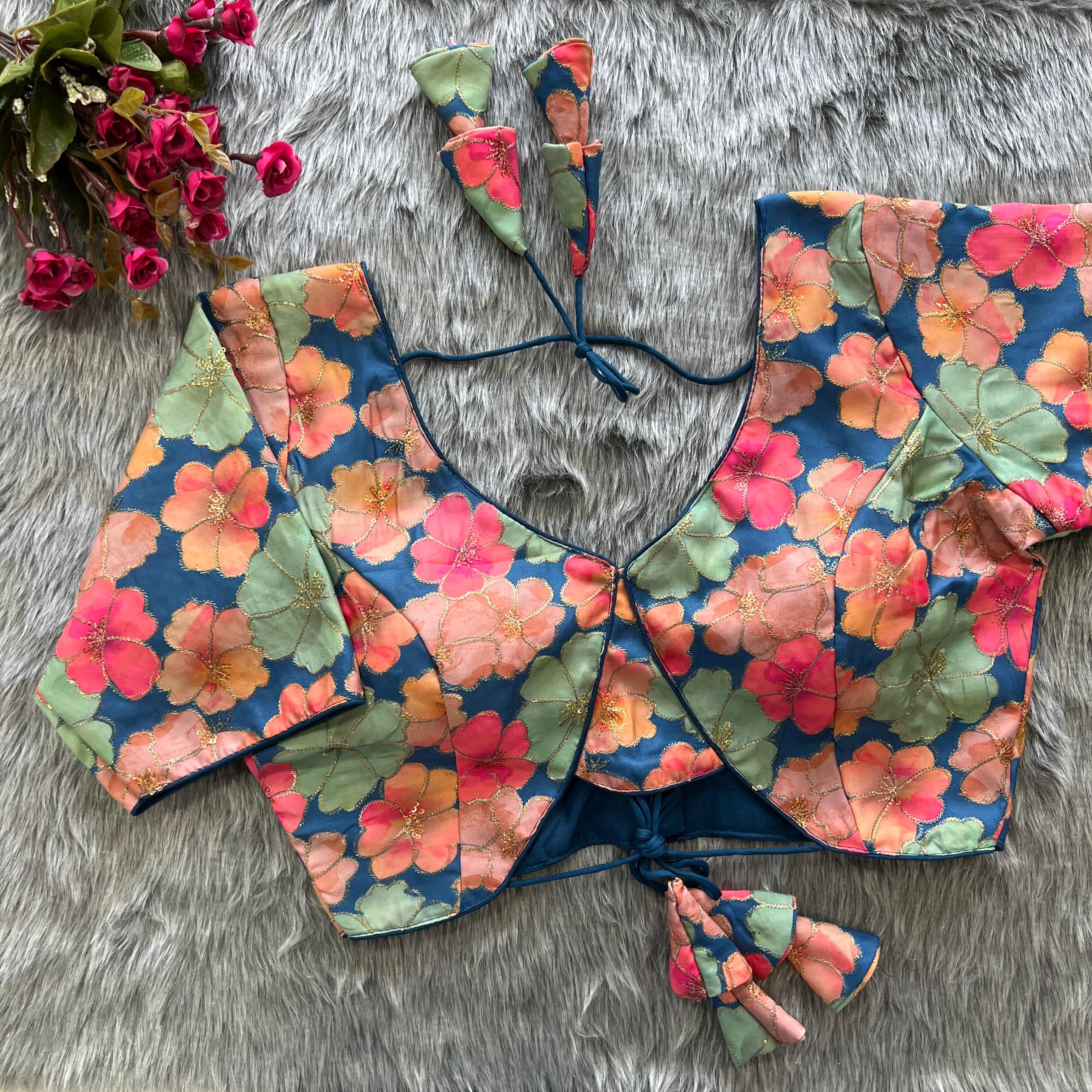 Beautiful Designer Readymade Long Sleeves Party Wear Blouse