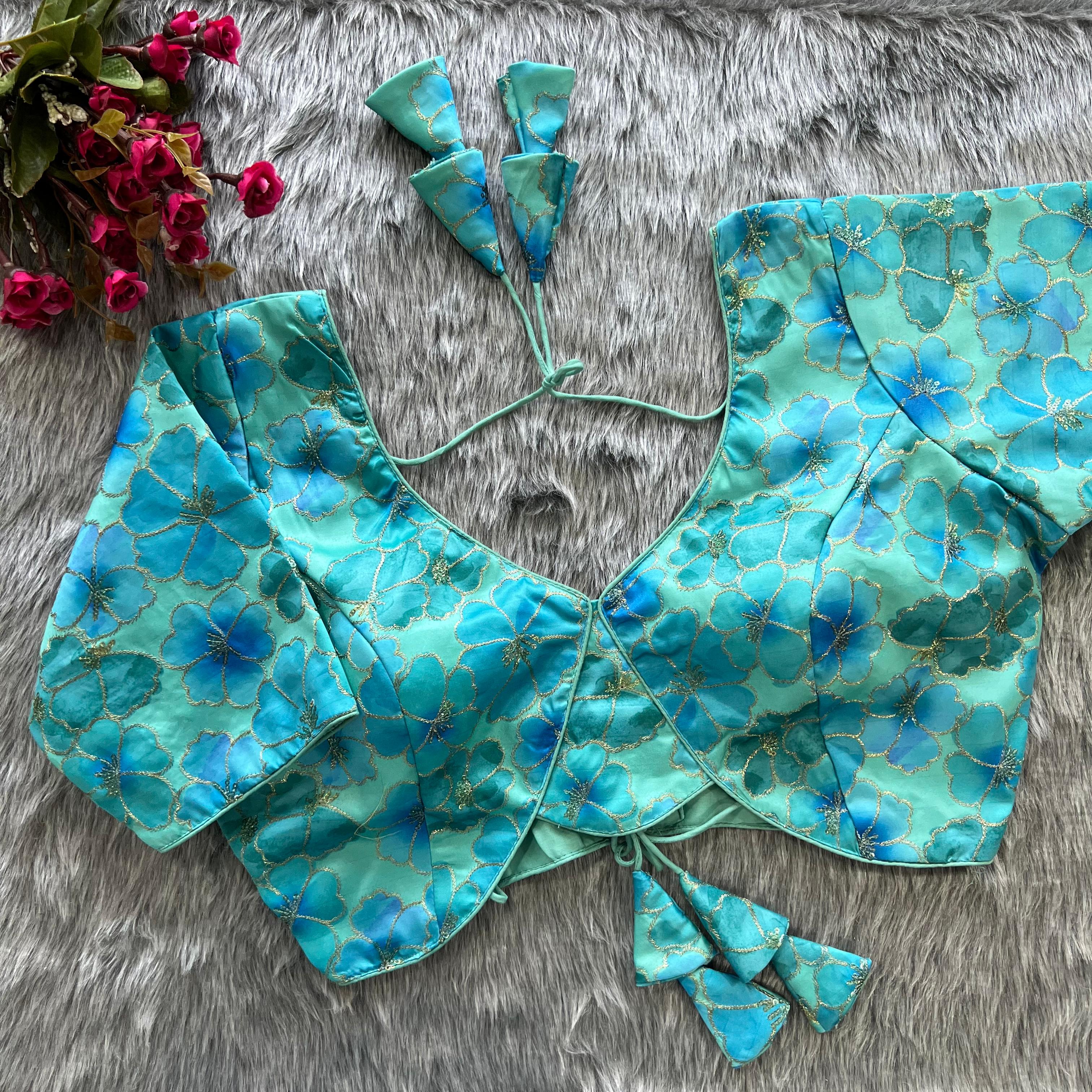 Beautiful Designer Readymade Long Sleeves Party Wear Blouse