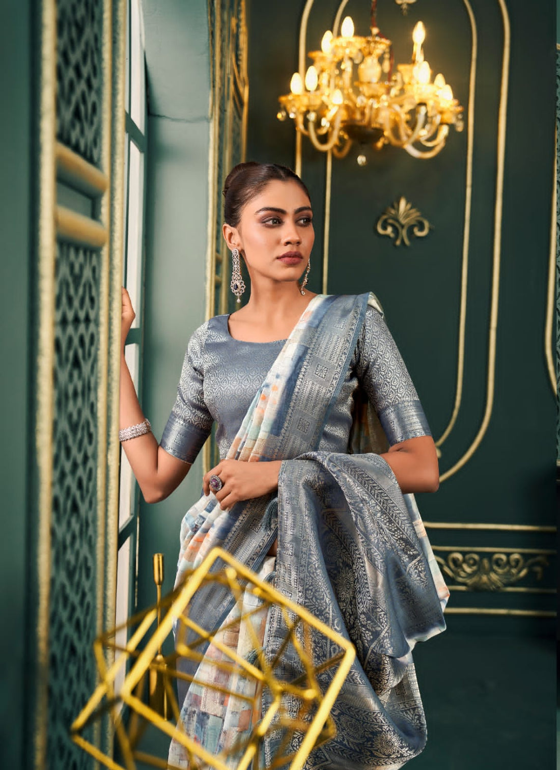 Beautiful Designer Pranalika Silk Modal Cotton With Digital Print Saree