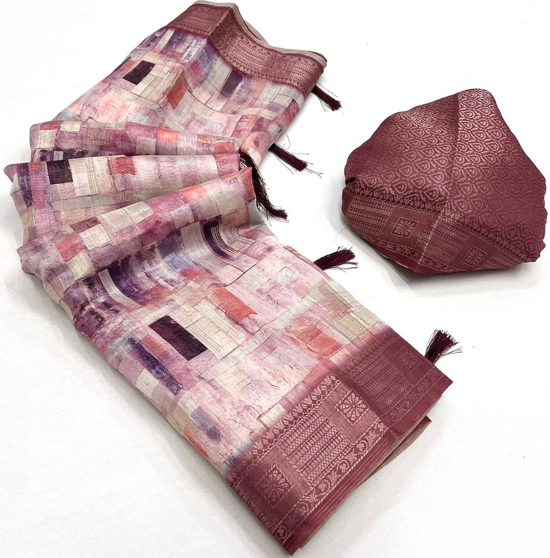 Beautiful Designer Pranalika Silk Modal Cotton With Digital Print Saree