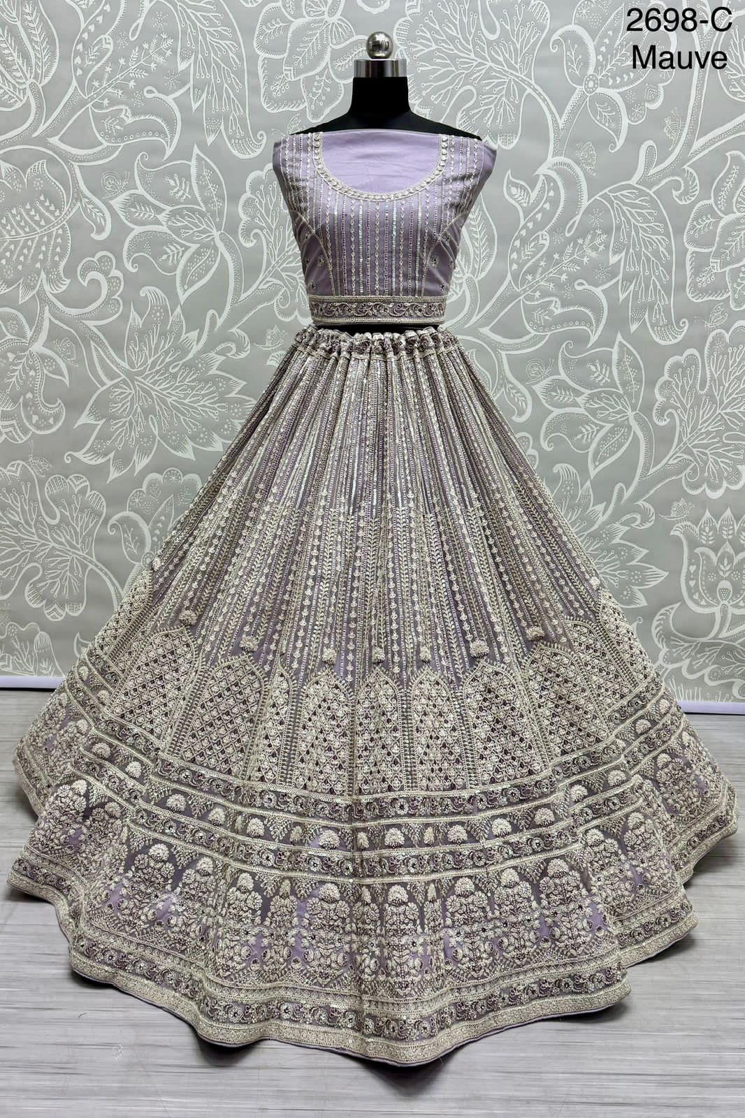 Beautiful Designer Bridal Pure Heavy Soft Net With Sequence Lehenga Choli