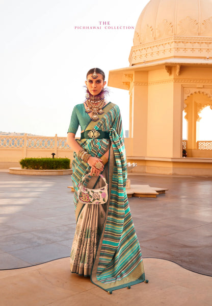 Beautiful Designer Festive Wear Latest Premium Silk Saree