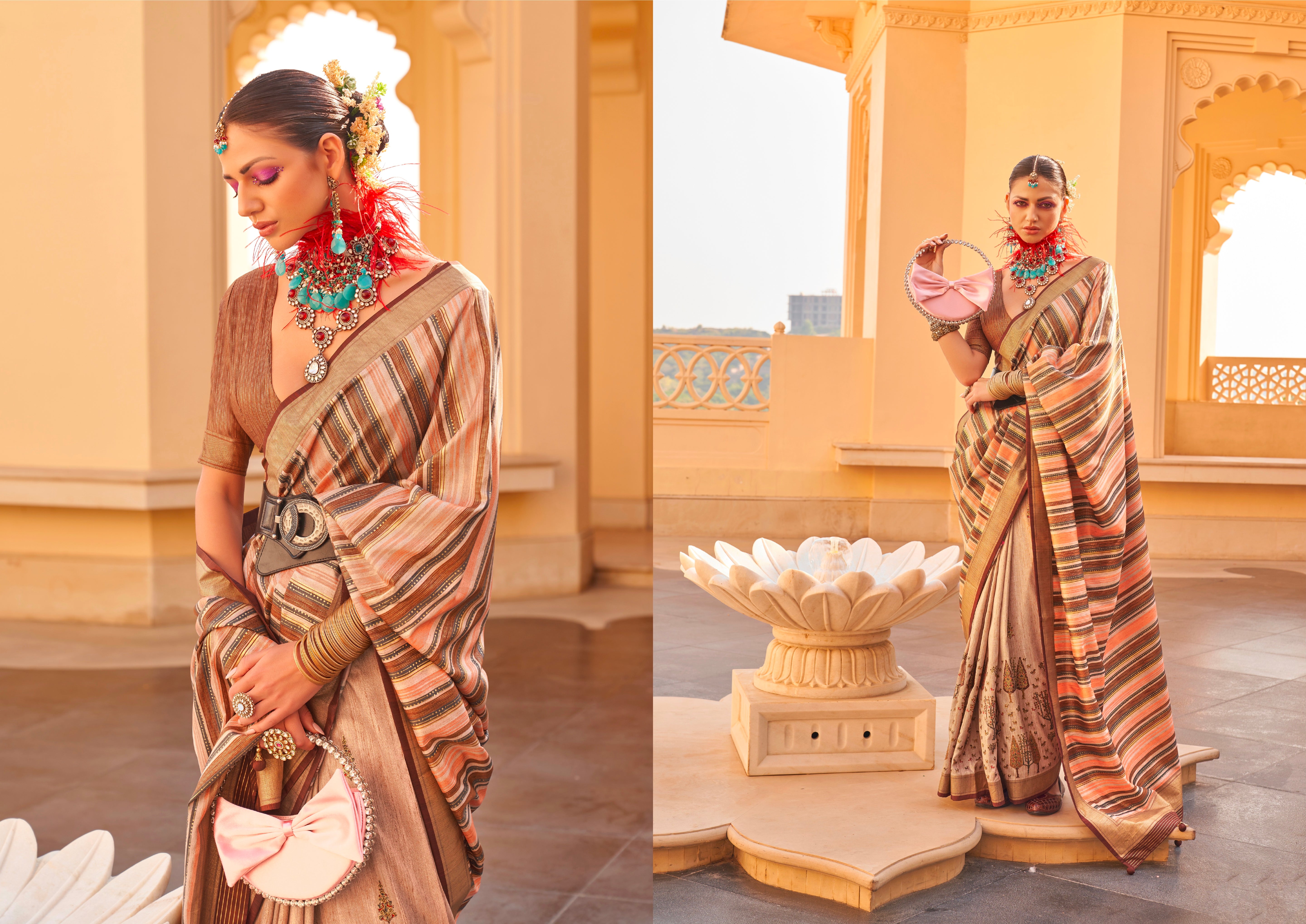 Beautiful Designer Festive Wear Latest Premium Silk Saree