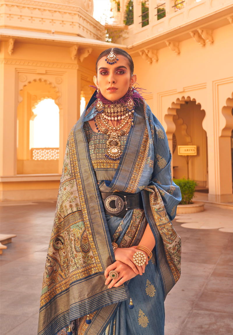 Beautiful Designer Festive Wear Latest Premium Silk Saree