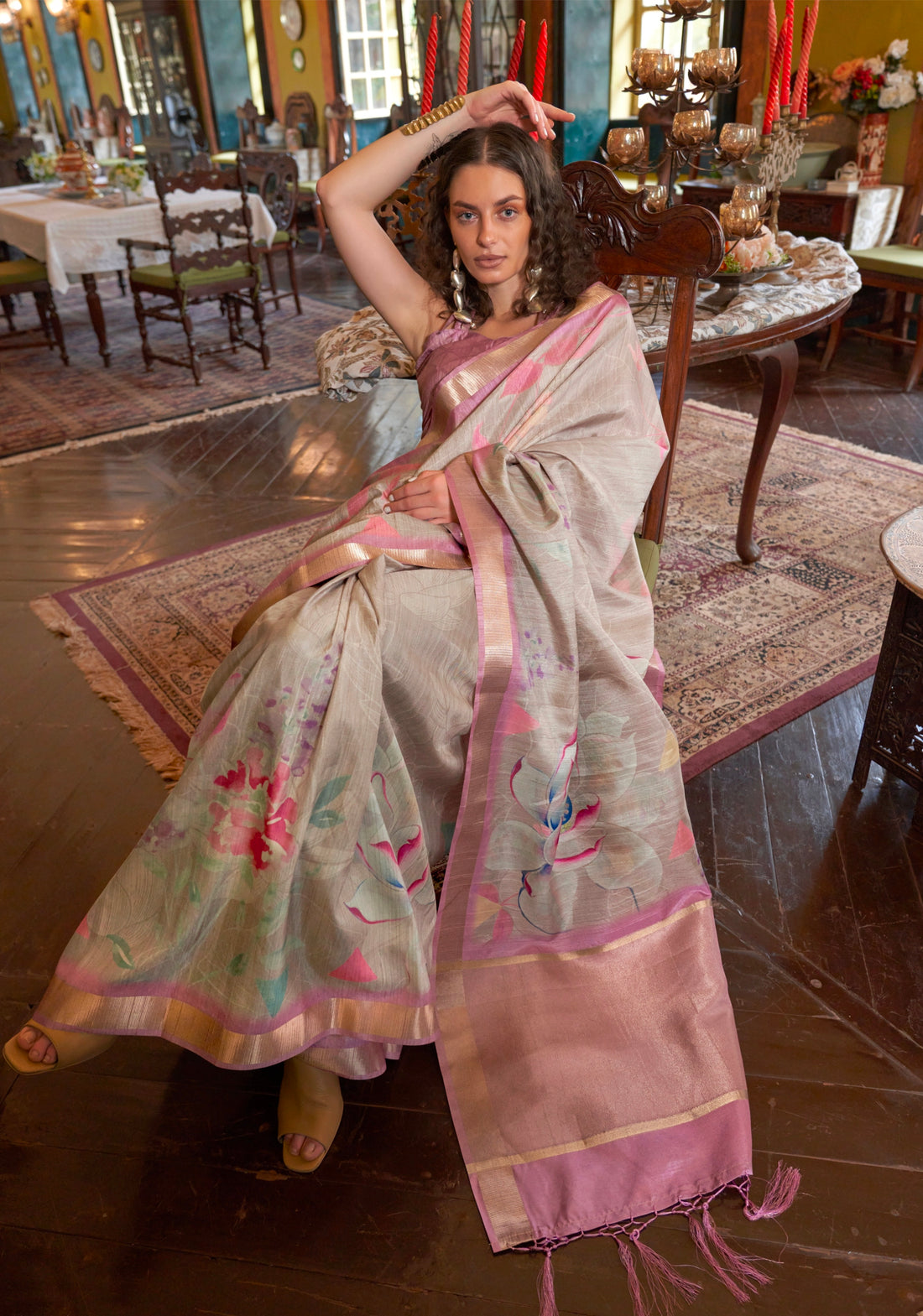 Beautiful Designer Occasion Wear Soft Banarasi Saree