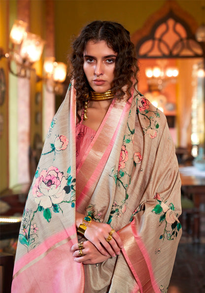 Beautiful Designer Occasion Wear Soft Banarasi Saree