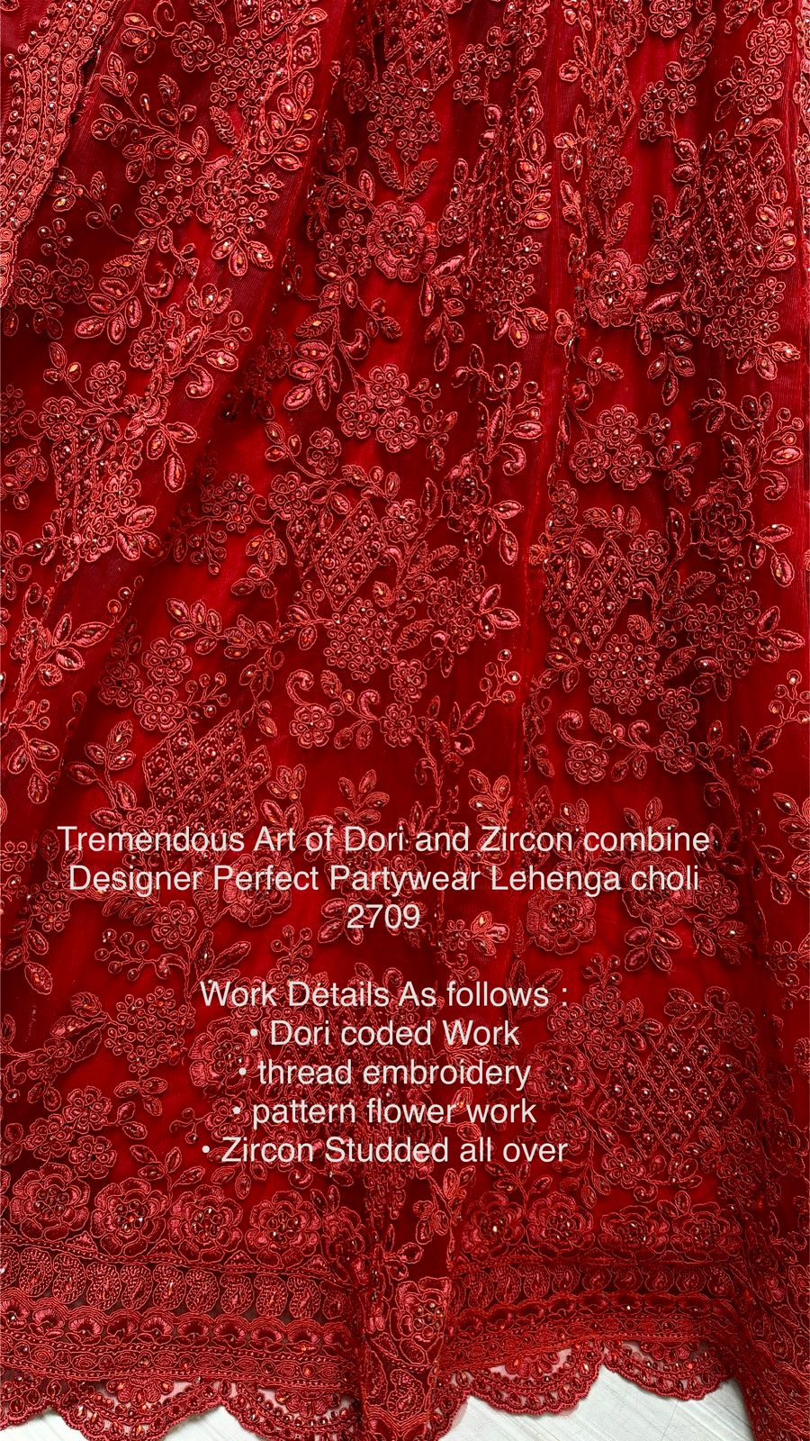 Beautiful Designer Bridal Heavy Net With Sequence Lehenga Choli