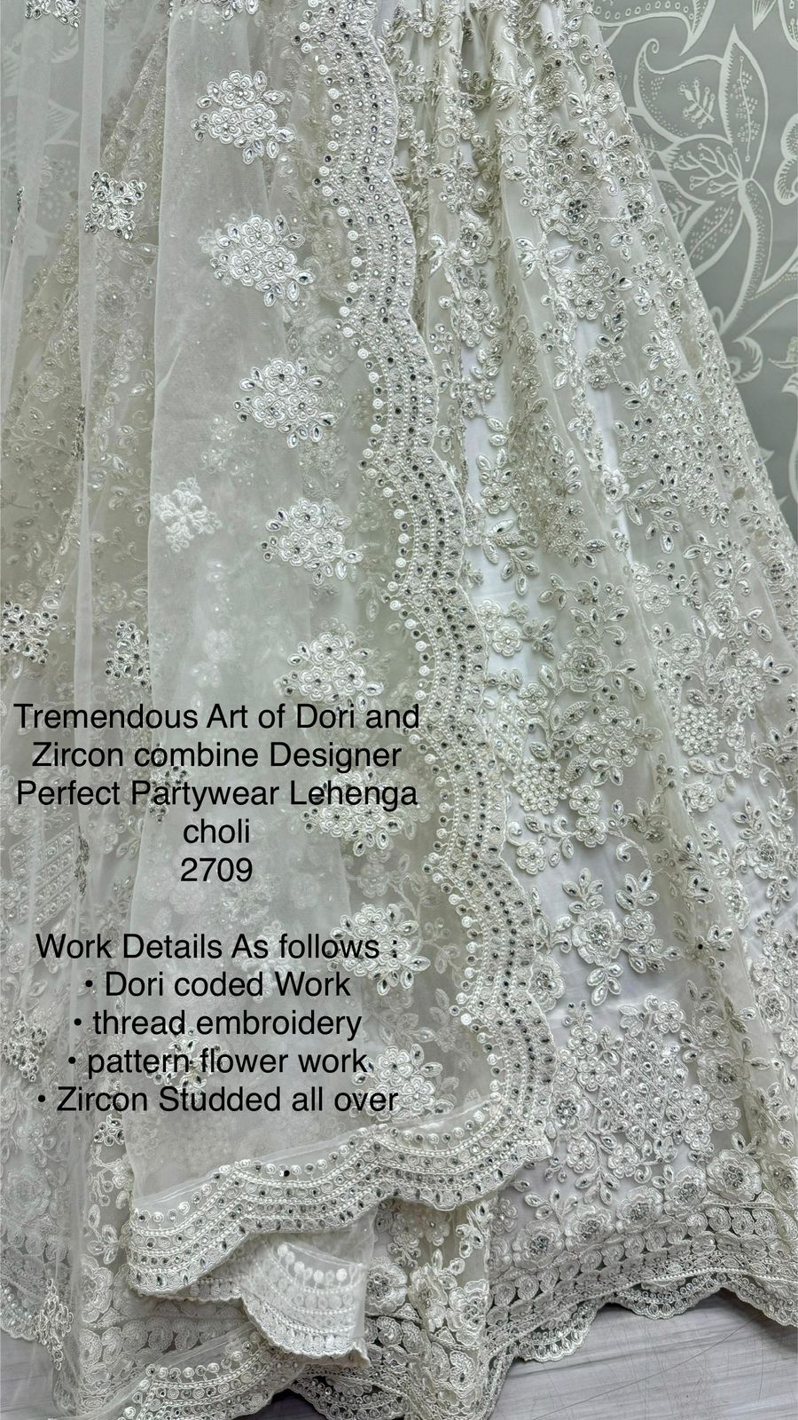 Beautiful Designer Bridal Heavy Net With Sequence Lehenga Choli