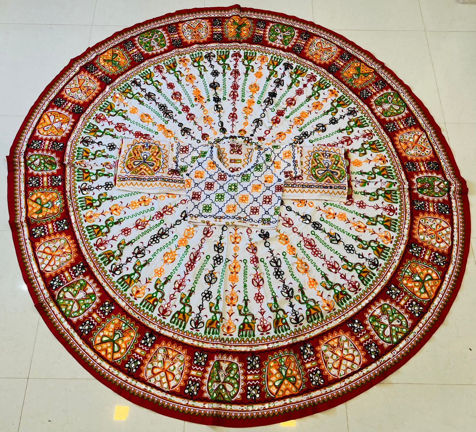 Beautiful Navratri Traditional Multicoloured Cotton Chaniya Choli