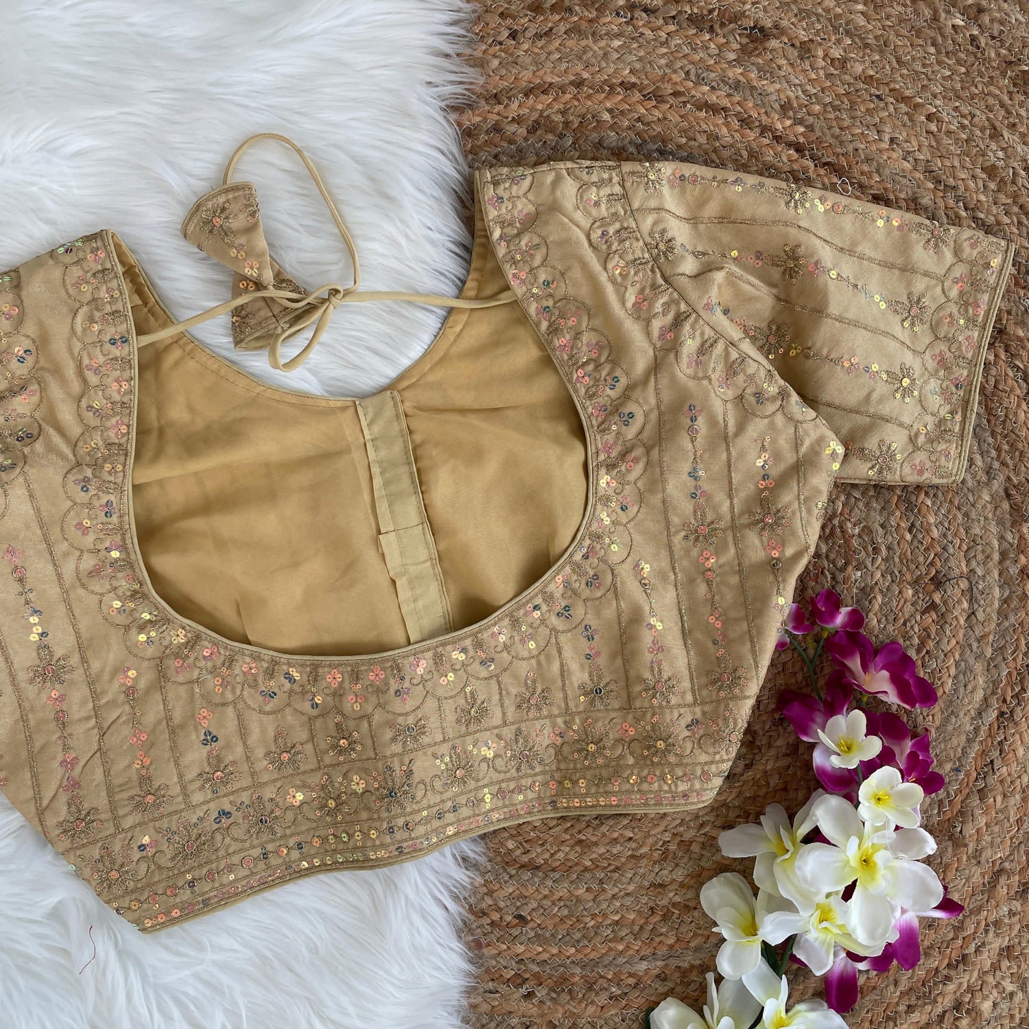 Beautiful Designer Readymade Party Wear Sequence Blouse