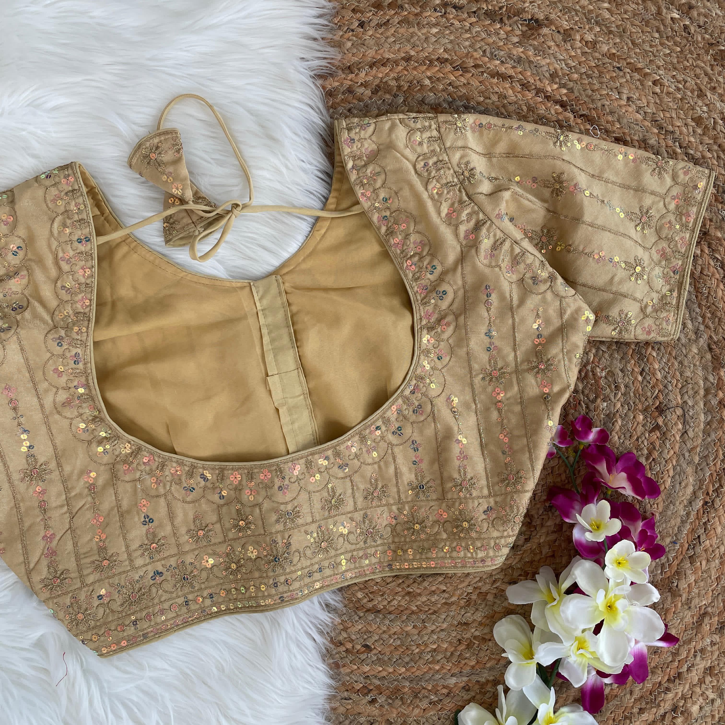 Beautiful Designer Readymade Party Wear Sequence Blouse