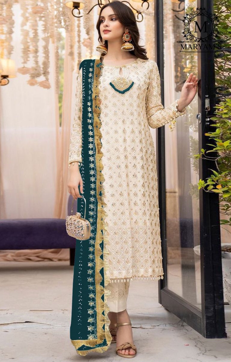 Beautiful Designer Party Wear Pakistani Maryam's Salwar Suit - Main Image